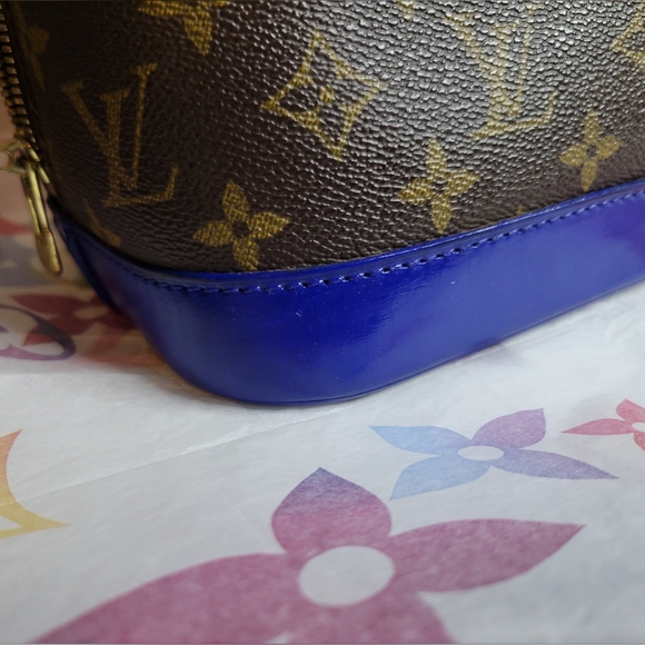 Authentic Vintage Louis Vuitton Alma PM VI0989, Very Good Condition, Cobalt Blue - Picture 11 of 16